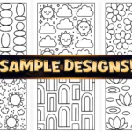 40+ Easy Satisfying Patterns Coloring Pages