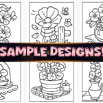 40+ Bold Easy Flower Coloring Pages