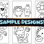 40+ Easy Kawaii Summer Coloring Pages