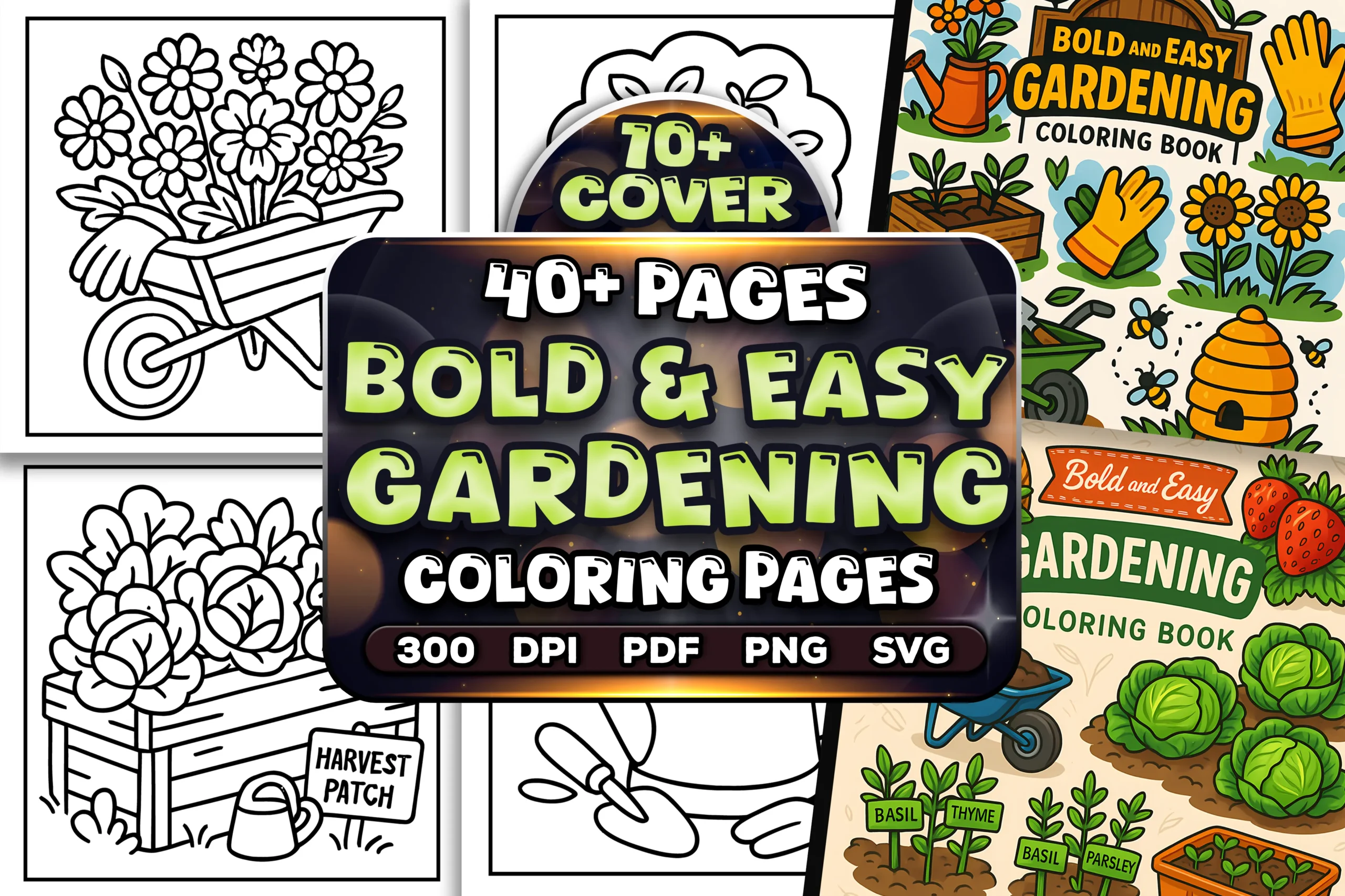 Gardening Coloring Pages