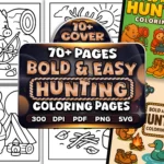 70+ Bold Easy Hunting Coloring Pages