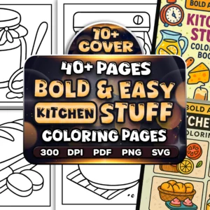 40+ Bold Easy Kitchen Stuff Coloring Pages