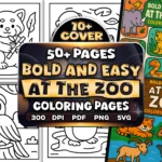 50+ Bold Easy At the Zoo Coloring Pages