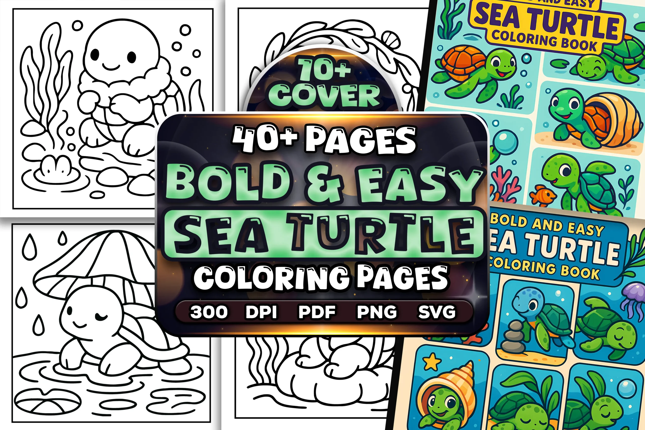 40+ Bold Easy Sea Turtle Coloring Pages
