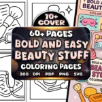 60+ Bold Easy Beauty Stuff Coloring Pages