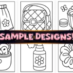 50+ Bold Easy Aesthetic Girl Coloring Pages
