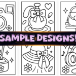 50+ Bold Easy Girly Things Coloring Pages