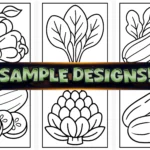 50+ Bold Easy Vegetable Coloring Pages