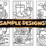 50+ Bold Easy Country Farm Coloring Pages