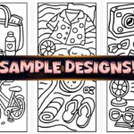 60+ Cozy Girl Summer Vibes Coloring Pages