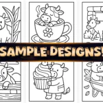 50+ Easy Cute Cows Coloring Pages