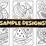50+ Bold Easy Fruit Coloring Pages