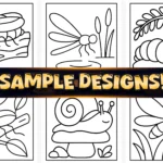 40+ Bold Easy Insects Coloring Pages