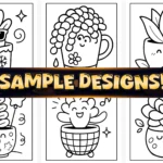 50+ Easy Potted Cuties Coloring Pages