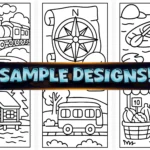 70+ Bold Easy Travel Coloring Pages