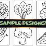 50+ Bold Easy Vegetable Coloring Pages