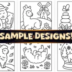 50+ Bold Easy Llama Coloring Pages