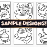 60+ Bold Easy Beauty Stuff Coloring Pages