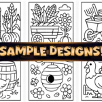 50+ Bold Easy Country Farm Coloring Pages