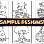 50+ Easy Cute Cows Coloring Pages