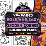 Bold Easy Spooky Corner Pages