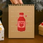 Faux Crochet Love Bottle PNG