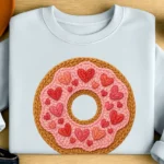 Faux Crochet Donut PNG