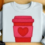 Faux Crochet Coffee Cup PNG