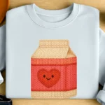 Faux Crochet Milk Carton PNG