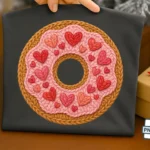 Faux Crochet Donut PNG