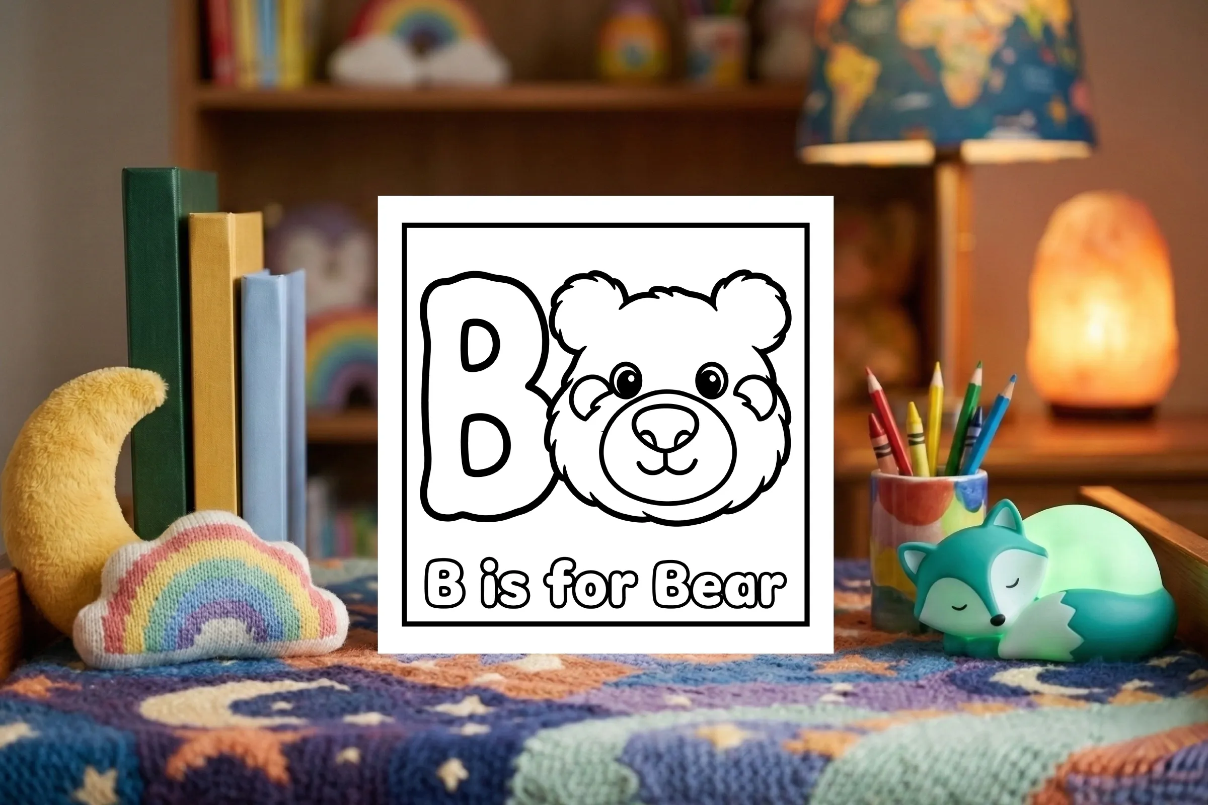 B is for Bear Letter Recognition Worksheet