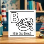 B is for Boat Preschool Worksheet