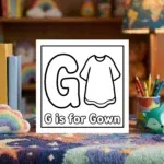 G is for Gown Bedtime Routine Printable