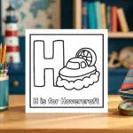 H is for Hovercraft Preschool Activity