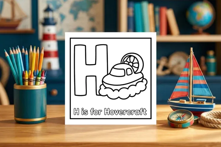 H is for Hovercraft Preschool Activity