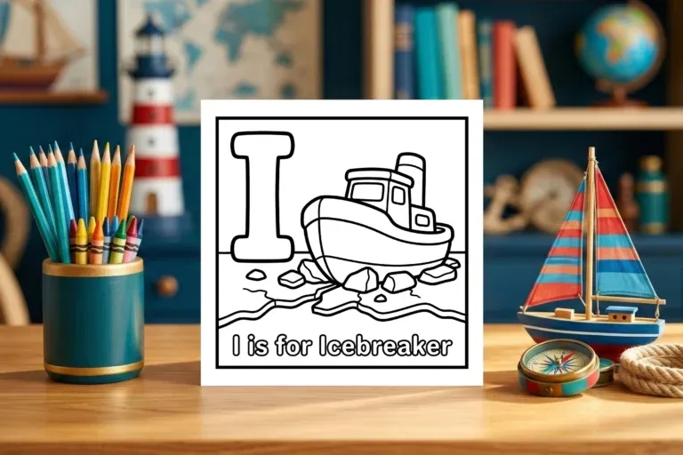 I is for Icebreaker Ocean Explorer Page