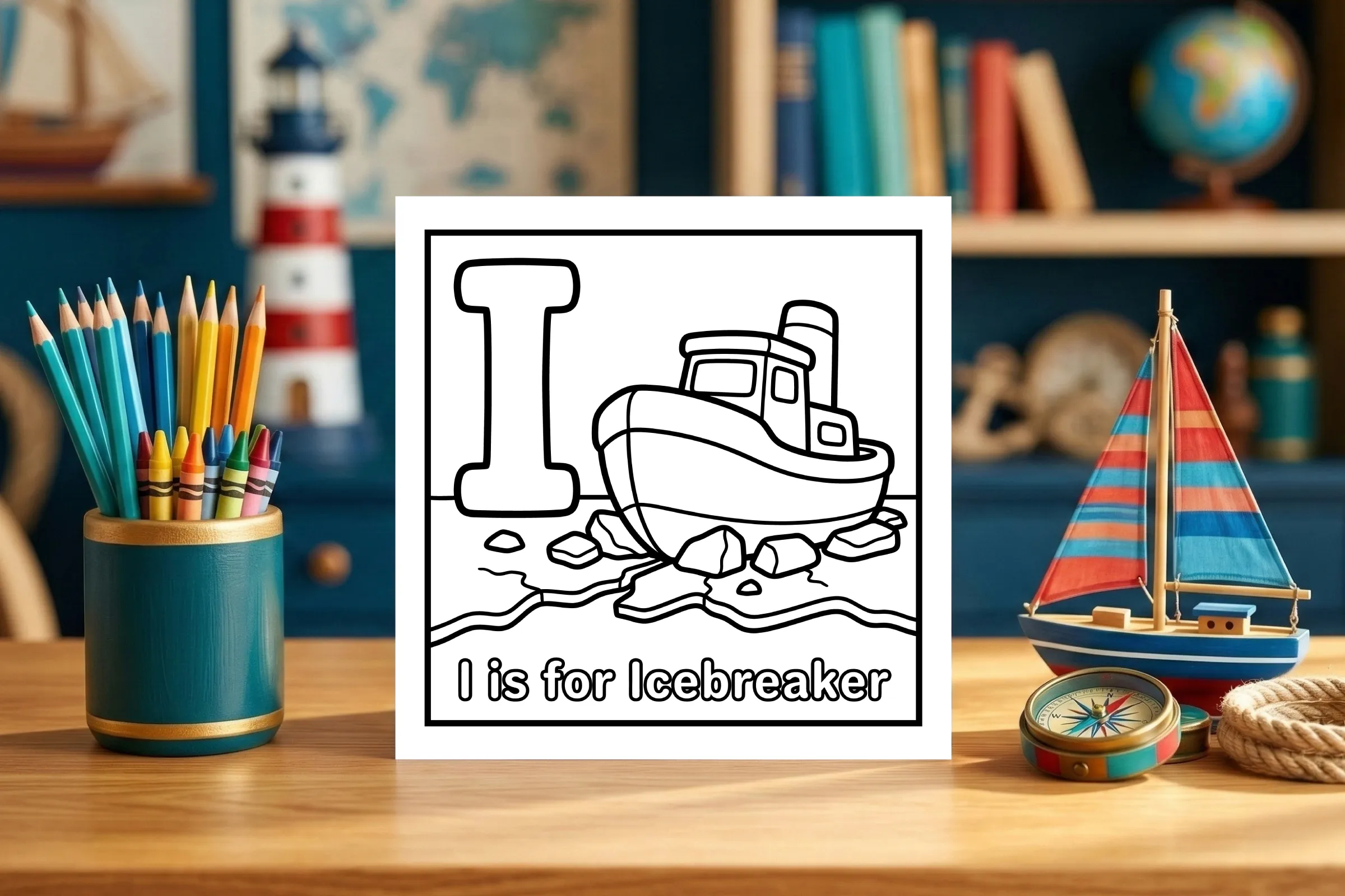 I is for Icebreaker Ocean Explorer Page