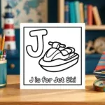 J is for Jet Ski Learning Worksheet