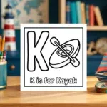 K is for Kayak Ocean Activity Sheet