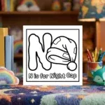 N is for Night Cap Bedtime Routine Worksheet