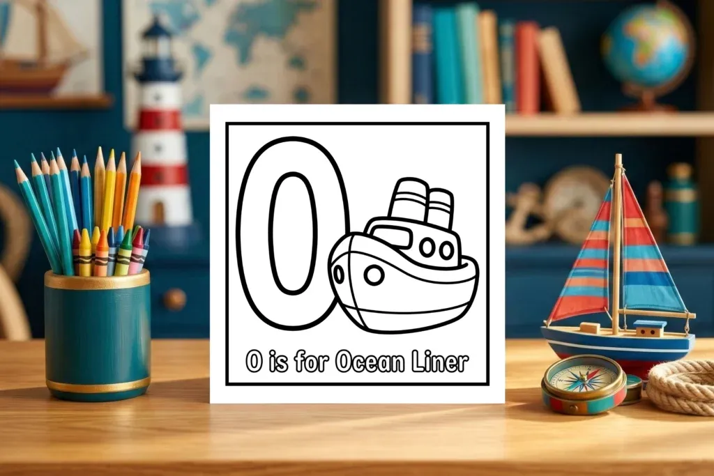 O is for Ocean Liner Cruise Ship Page