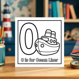 O is for Ocean Liner Cruise Ship Page