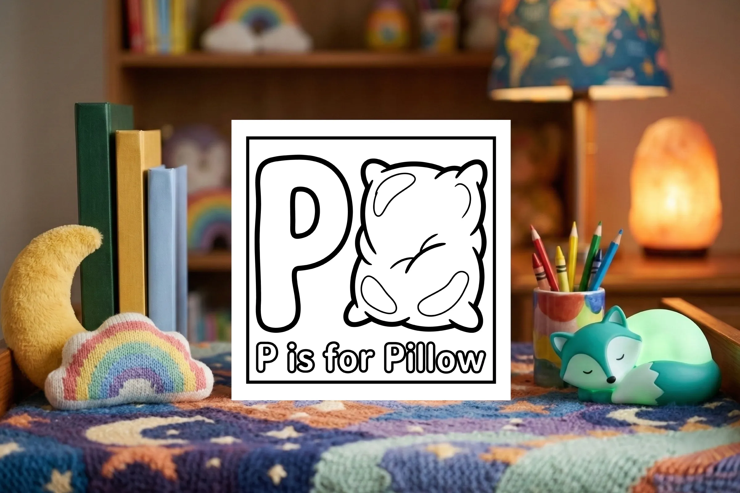 P is for Pillow Cozy Bedtime Wind-Down Sheet