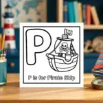 P is for Pirate Ship Adventure Worksheet