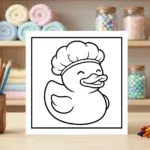 Rubber Duck Coloring Page