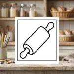 Rolling Pin Coloring Page