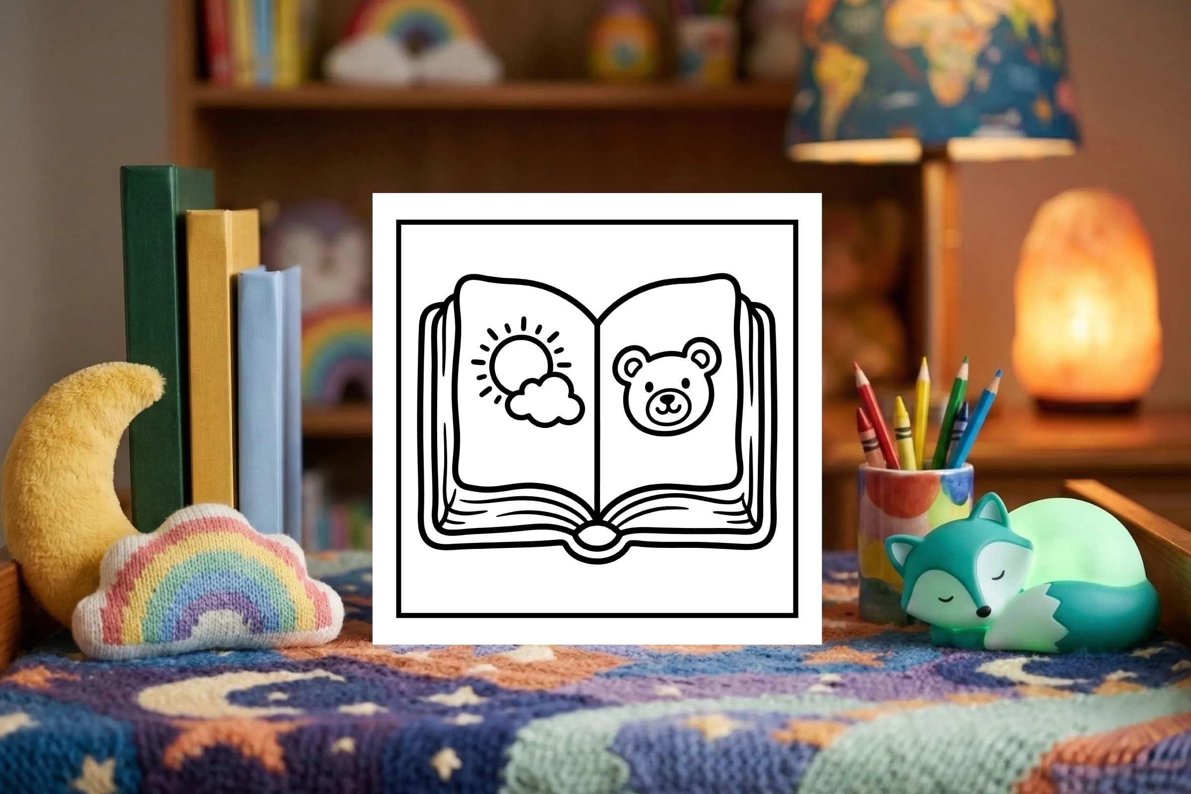 Cozy Bedtime Storybook Page