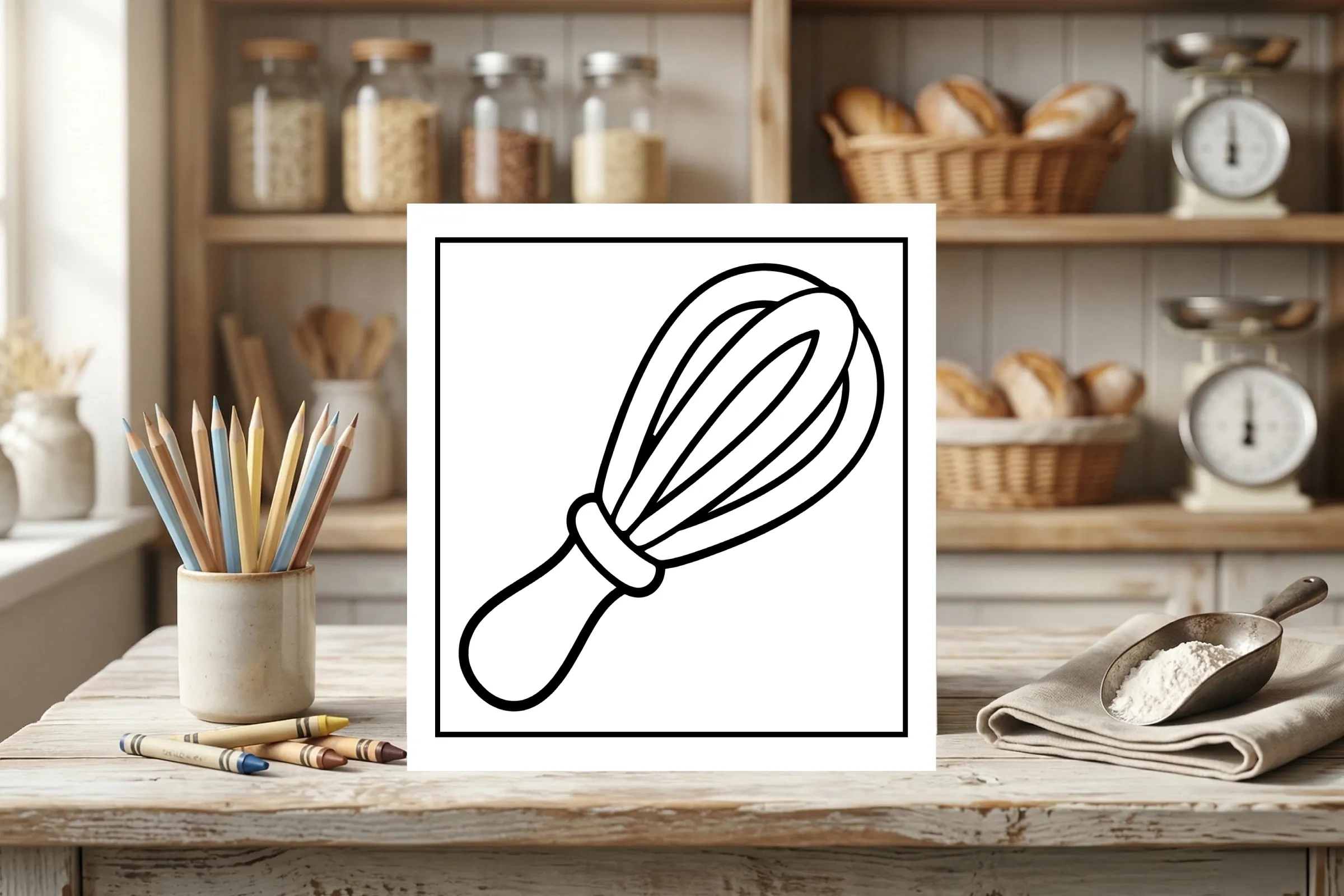 Whisk Coloring Page