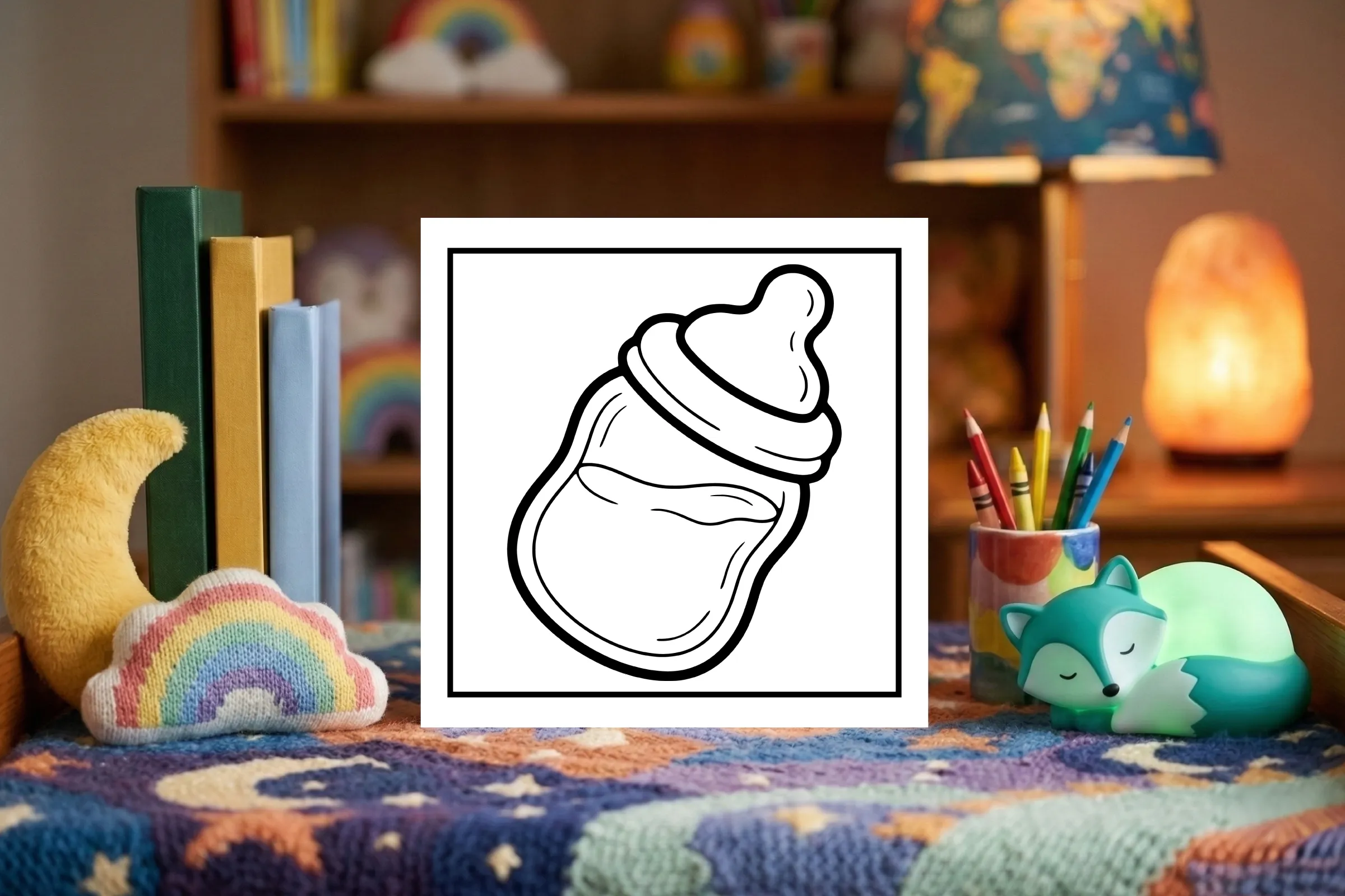 Cozy Bedtime Baby Bottle Page