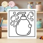 Soap Dispenser Coloring Page